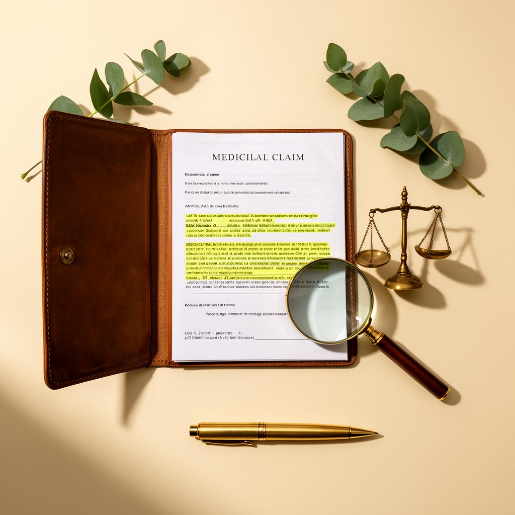 Claim audit on a desk